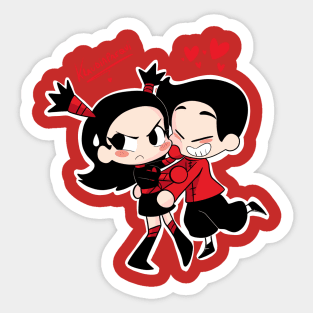 Pucca x Garu gender Sticker